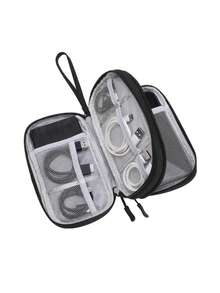 1 件防水电子收纳袋，多层固定收纳袋，多拉链便携式收纳袋 - 非常适合 U 盘、硬盘、耳机、波西米亚风