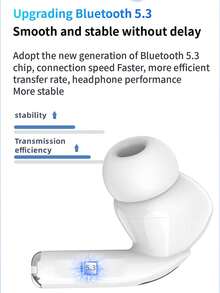 Bluetooth In-Ear Headphones, TWS Wireless Earbuds With Microphone, 180mAh Charging Case, Clear Sound Quality, Comfortable Fit, Rapid Pairing - The Perfect Choice For Sports, Work, And Travel