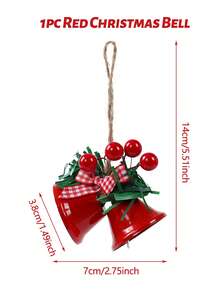 1Pc Christmas Bell Pendant,Christmas Tree Decoration,Merry Christmas Hanging Decorations,Fire Place Decor,Christmas Decorations,Christmas Jingle Bell Hanging Pendant,Xmas Decor,Christmas Favor