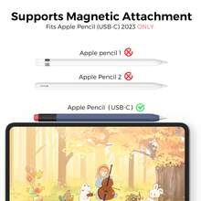 Classic Pencil Case Compatible With Apple Pencil Pro Case & Apple Pencil 2nd Generation Case, Compatible With Magnetic Charging And Double Tap, Silicone Sleeve Protective Cover Compatible With Apple Pencil