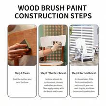 180g/300g Water-Based Wood Varnish, Suitable For Indoor And Outdoor Use, Multiple Sizes And Colors Available. Protects Wood From Corrosion, Insects, UV, And Moisture. Formula, No Harmful Odor. - Multicolor - View 9