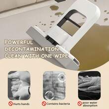 1PC Mini Mop, 2025 New Upgrade Mini Portable Self-Squeezing Mop, Mini Mops For Small Spaces, Wet And Dry Use Cleaning System Small Mops For Bathroom Kitchens Desktop Glass (Orange + Sponge) - trắng - Xem 11