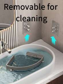 3件套转角淋浴置物架，带挂钩的粘性浴室置物架，可放置洗发水和洗漱用品，适用于各种角落，适合秋季装饰/节日装饰/万圣节礼物/圣诞节礼物/新年礼物