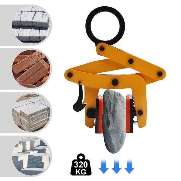 YUNRUX Pinças de meio-fio 0-6,5 cm 320 kg pinças de elevação de pedra pinças de elevação de pedra