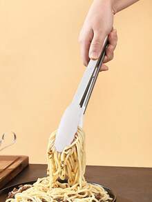 1PC 7/9/12 Inch Silicone Food Clip, A Variety Of Colors And Sizes Are Available, Anti-High Temperature Scalding, Stainless Steel Kitchen Grill Steak Clip, High Temperature Oven Food Clip, Grill Clip, Suitable For Kitchen, Restaurant, Barbecue, Cooking, Back To School Season