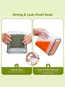 6/15/24pcs kitchen gadgets, sealed pasta boxes with LIDS, labels and markings - versatile containers for pasta, dry food, flour and sugar - kitchen organizer and storage, dishwasher ,stocking stuffers for women,local warehouse - Schwarz und Weiss - Übersicht 11