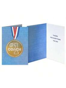 Thank You Cards With Envelopes For  Number 1  Medal 8Count
