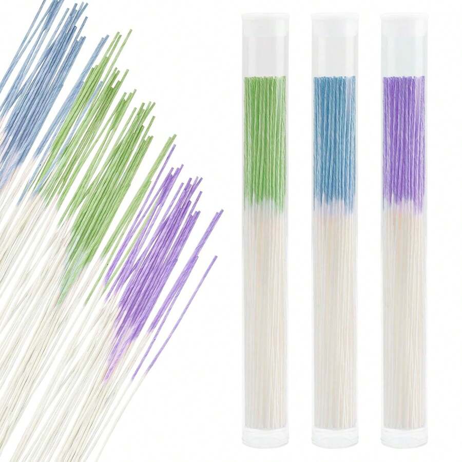 Ear Piercing Cleaner Floss,Ear Hole Cleaner,Ear Piercing Cleaner,180PCS Piercing Cleaner Floss,Piercing Cleaner,Earring Cleaner,Earring Hole Cleaner,Piercing Floss,Ear Hole Floss,Piercing Hole Cleaner - 混色耳線 - 查看 1