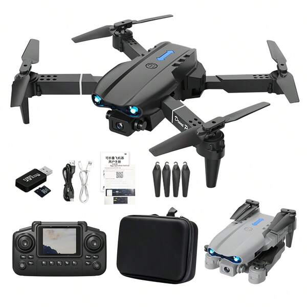 AXNEN 2025 New E99 AIR Dual-Camera Quadcopter Drone, A Camera-Equipped Drone, Features A 2.4G FPV Real-Time Transmission Screen Remote Control, One-Key /Landing, Optical Flow Hover, And One-Key 360° Flips And Other Stunt Performances. Even Beginners Can Easily Operate It. It Is The Perfect Gift For Various Holidays Such As Halloween And Christmas.