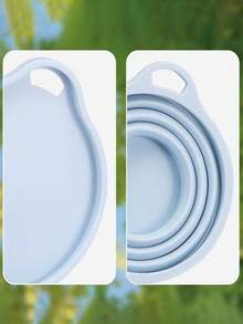 1个硅胶折叠旅行杯，带盖硅胶折叠露营杯，旅行硅胶折叠杯，伸缩杯，可重复使用可伸缩便携式饮水杯，便携式饮水杯，户外杯，运动杯，硅胶折叠杯，硅胶杯，带盖和钥匙扣的折叠杯，可轻松放入您的口袋、钱包、背包，不锈钢旅行折叠饮水器具 - 彩色 - 查看 7