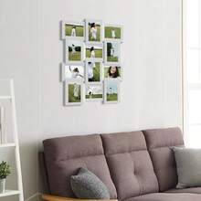 Multi Picture Frame Collage Aperture Photo Frames Holds 12 -15cmx10cm Photos NEW - White - View 2