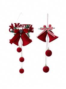 Sino de Natal Nórdico Flocado, Enfeite de Natal, Decoração de Natal, Pendurar na Janela, Cenário DIY, Decoração Pendurada Borgonha, Decoração de Casa, Decorações de Natal, Decoração de Quarto, Decorações de Natal de Inverno, Presentes de Natal para Casa, Decoração de Natal - Borgonha - Ver 9