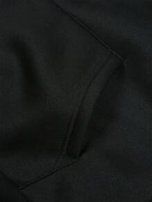 Captain For MORGAN Men'S Hoodie - Casual Long Sleeve Sweatshirt With Cartoon Design, Polyester, Machine Washable, All-Season Comfort Fit, Casual Wear Hoodie | Cartoon Print Hoodie | Machine Washable Top - 黑色 - 查看 4