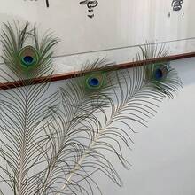 25/50 件散装人造孔雀羽毛，适用于花瓶、工艺品、婚礼、家庭聚会、圣诞装饰等。 - 彩色 - 查看 3