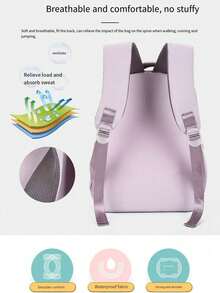 Sanrio 1 pieza Conjunto de 3 piezas de mochila Sanrio Hello Kitty Kulomi, estampado de gato anime KT, adecuado para estudiantes de secundaria y preparatoria, mochila, bolso de hombro, estuche de lápices, para la escuela, temporada de regreso a clases, salidas y regalos