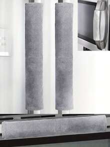 Double-Door Refrigerator & Oven Handle Gloves Oven & Microwave Door Handle Gloves Essential Winter Warmth Prevents Frozen Hands On Cold Handles Warmth & Protection Must-Have , Oil-Resistant, Insulated Refrigerator Door Gloves Velvet Protective Covers For Refrigerator & Oven Handles Hook And Loop Handle Gloves