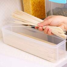 Rectangular Plastic Food Storage Container Box, Airtight Seal For Noodles, Fruits, Eggs, Refrigerator Organization - Multicolor - View 5