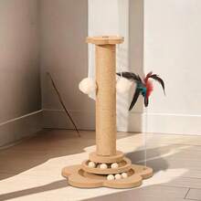猫爬架 耐磨不掉毛 加高猫爪杆 猫爪板 新款垂直爪板 耐用宠物自娱玩具