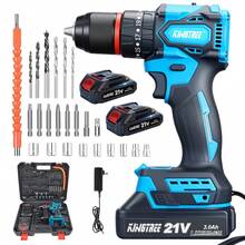 Kit Desatornillardor Electrico Taladro Inalámbrico