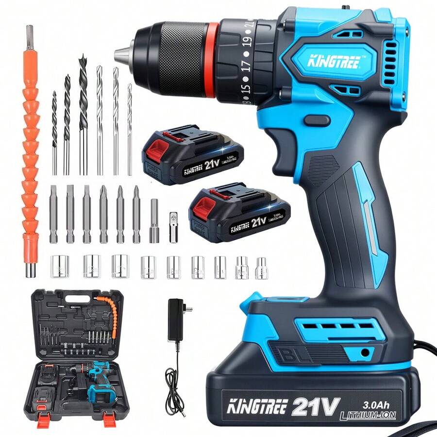 Kit Desatornillardor Electrico Taladro Inalámbrico