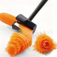 1pc Stainless Steel Spiral Vegetable Slicer & Fruit Peeler - 304 Grade Carrot Radish Potato Cutter With Directly Roll Design For Salads, Garnishes, Creative Food Presentation - Easy-Clean Kitchen Tool, Vegetable Peeler - Shredded Vegetables, Chopper, Slicer Multi-Functional Tool - 1 - Xem 8