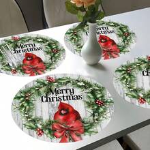 2 Stücke/4 Stücke/6 Stücke Weihnachtsmotiv bedruckte Diatomeen-Tischsets, Weihnachtsdekoration, geeignet für Esstisch, Kaffeebar, ganzjährige Dekoration, waschbare Tischsets, Raumdekoration, Untersetzer, Abtropfmatten, Küchen- und Esszimmer-Tischsets, Innen- und Außendekoration für Partys, Heimdekoration, ideales Geschenk - Verschiedenfarbig - Übersicht 19