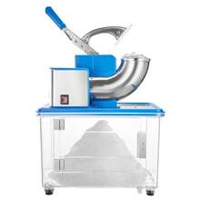Commercial Ice Crusher 661LBS/H, 350W Electric Snow Cone Machine With 4 Blades, 2000RPM Stainless Steel Shaved Ice Machine With 11 Gal Crushed-Ice Box, For Family Restaurants Bars, Blue - Blue with case: 661 lbs/h, 350W - 查看 8