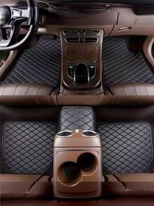 5片/3片/2片装汽车脚垫，汽车脚垫，前排脚垫，后排脚垫，前后排防滑地毯套装，用于保护内饰，汽车内饰配件，适用于轿车、SUV、卡车，通用全天候保护地毯 - 款式[2] - 查看 11