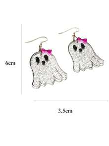 Halloween kreative Geist Ohrringe für Frauen, lustige personalisierte acryl einzigartige Braut Geist Ohrringe