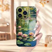 Funda para, diseño de Claude Monet, a prueba de golpes y protección de lente, compatible con 11/12/13/14/15/16 Pro/Plus - Colores mixtos - Ver 8