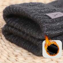 1 Par de Luvas Quentes de Lã de Alpaca com Tela Sensível ao Toque, Luvas de Inverno Forradas Termicamente para Homens e Mulheres, Adequadas para Ciclismo, Corrida, Direção, Caminhada, Esqui e Atividades Diárias - Uma Escolha de Presente Ideal - Multicolorido - Visão 8