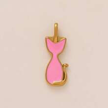 1pcINS Cute And Fashionable Stainless Steel Exquisite Cherry Underwear Top Boxing Gloves Mushroom Strawberry Cat Dog DIY Pendant, Plated With 18K Gold, Not Easy To Oxidize, Suitable For Wife And Mother To Freely Match - Multicolor - View 12