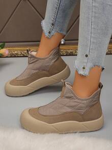 Women's Thick Warm Snow Boots, Outdoor Non-Slip Hiking Boots For Winter