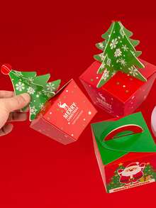 Christmas Gift Boxes With Bell Pop-Up Paper Trees – Available In 2, 10, And 40 PCS Sets, Suitable For Children And Infants As Holiday Gifts Or Small Christmas Present Boxes