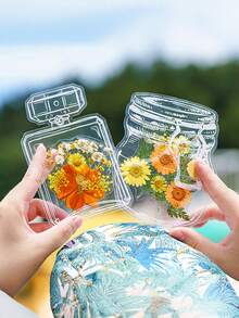 20/40片装 DIY 干花压花标本，手工压制花，幼儿园早教教具，随机混合玫瑰贴纸书签，适合制作四季花瓣标本，书签贴纸，男女童手工趣味可爱礼物，生日礼物，复活节礼物，万圣节礼物