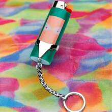 1pc Metal Lighter Protector Case Keychain Smoking Accessories, Portable Lighter Storage Cover, Gift For Friends