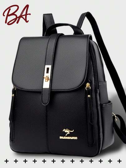 Anti-Theft PU Leather Backpack, Women's Wallet, Multi-Functional Fashion Everyday Bag, Multi-Pocket Lightweight Travel Bag, Large Capacity Minimalist Backpack, Convenient Backpack, Suitable For Students, Nurses, Teachers, Business Professionals, Travel, Commuting, Shopping, Office, Dating, Hiking, Training, Work, Birthday Gift, Holiday Gift, Backpack