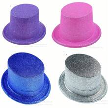 6pcs Unisex Sequined Lincoln Hat Sequined Bow Set Retro Ballroom Jazz Hat Fashionable Party Outfit - Multicolor - View 4
