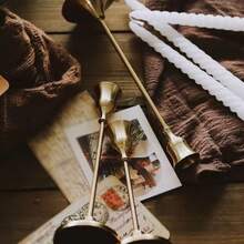 3 Peças Suportes de Vela de Metal Latão na Cor Dourado/Preto, Decorativo Vintage e Moderno, Castiçal Central para Lareira, Casamento, Festa de Natal, Presente de Inauguração, Decorações de Natal, Decoração de Quarto de Inverno