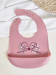 2pcs/1pc Baby Silicone Bibs - Leakproof, Stain-Resistant, Soft, Adjustable, Boilable, Portable, With Bow & Polka Dot Patterns, Suitable For Baby Daily Use & Outings - Multicolor - View 8