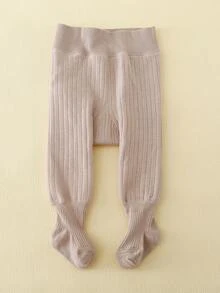 女婴纯色保暖连裤袜，秋冬季保暖打底裤，休闲百搭，多功能保暖 - 彩色 - 查看 23