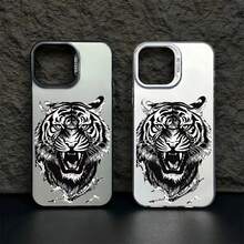 Funda de Teléfono de Moda con Tigre Compatible con/8/X/XS/11/11 Pro/11 Pro/12 Pro/12 Pro/13 Pro/13 Pro/13 Pro/14/14 Plus/14 Pro/14 Pro/15 Plus/15 Pro/15 Pro - Colores mixtos - Ver 3