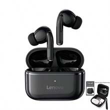 Lenovo 联想EA230真无线迷你耳机，蓝牙5.4耳塞，触控操作，低延迟游戏耳机，远距离高清通话降噪麦克风，入耳式无线耳机