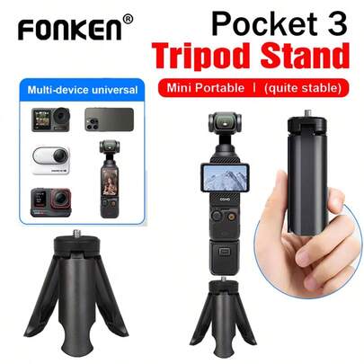 For D/Ji Osmo Pocket 3 Tripods Small Portable Silicone Non-Slip Tripods For Go Pro Phone Vlog Photography Camera Accessories