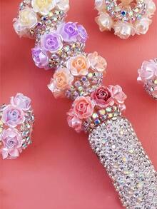 6/2颗亚克力玫瑰珠，22毫米，珠宝制作材料，吊坠配件，DIY珠宝工艺材料，手链制作套装，万圣节，圣诞节装饰，成人手工材料 - 彩色 - 查看 5