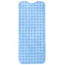 1pc Bath Mat - Lux Decor Non-Slip Durable PVC Tub Mat With Suction Cups And Drainage Holes - 40x16 Inches- For Shower And Bathtub Comfort, Roll-Up Storage, Home Decor, Back To School, Graduation Gifts-, Spring Cleaning Upgrade, Valentine's Day Spa Feel, Safety First, Quick Dry Surface, Mold Resistant, Easy Clean, Comfortable Standing, Shower Essential, Bathtub Safety, Bathroom Upgrade, Daily Use Mat, Home Basic, Family Use, Everyday Living - 淺藍 - 查看 11
