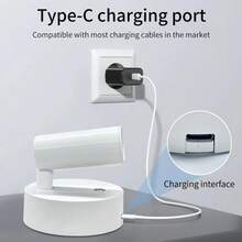 LED Magnetische Wandleuchte, USB-Aufladung, Drei-Farben-Touchschalter, einstellbare Helligkeit, geeignet für Schlafzimmer, Esszimmer, Party, Ausstellung, Kunstdekoration, Dekorative Spotleuchte, Wandspotleuchte, perfekt als Geschenk