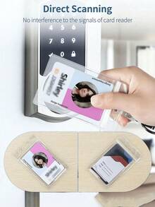 1 pezzo/3 pezzi/5 pezzi/10 pezzi Portacarte trasparente impermeabile extra spesso, orizzontale e verticale, in plastica trasparente, portacarte PVC impermeabile e sigillabile, protezione per carte d'identità, carte di credito, badge, leggero e portatile, per lavoratori d'ufficio, vacanze, anniversario, compleanno, regalo