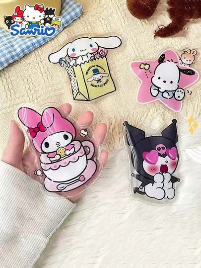 Sanrio 3pcs Reusable Sanrio Hello Kitty, Kuromi, My Melody, Cinnamoroll Hand Warmers, Essential For Outdoor Activities And Travel, Convenient To Carry, Ideal Gifts For Christmas, Halloween, Thanksgiving, Valentine's Day, Easter. Holiday Gifts, Travel Accessories, Fashionable Handbags, Cute Design, Durable Structure, Snug Fit, Portable Heater, Anime Fans, Great For Gifting, Heating Pad, Heating Patch