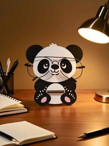 1个创意熊猫时尚眼镜收纳架，可拆卸木质眼镜展示架，可爱熊猫造型眼镜整理架，梳妆台眼镜架 - 貓熊 - 查看 8